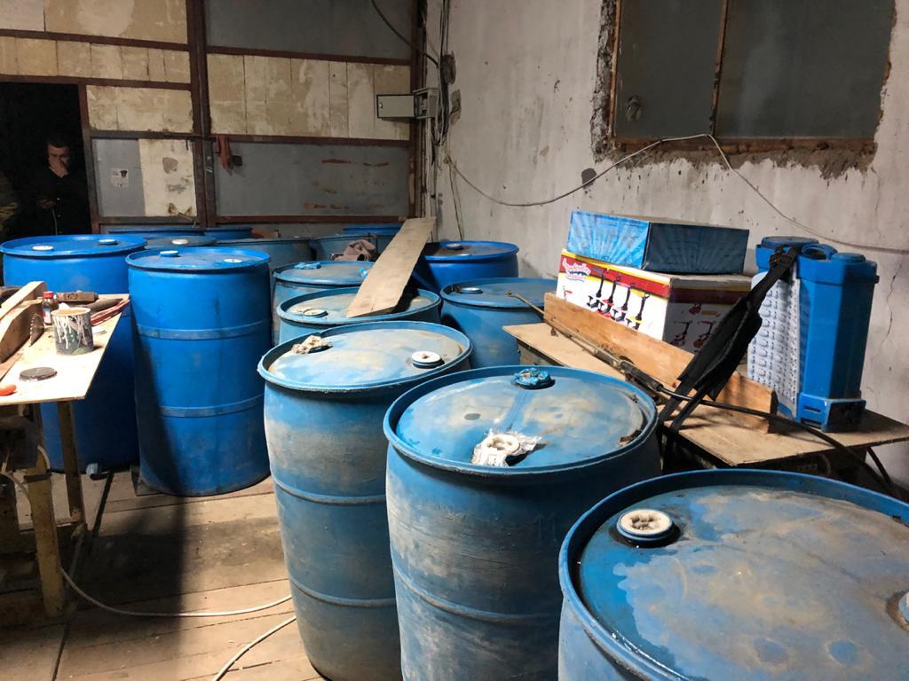 Трубопровод со спиртом