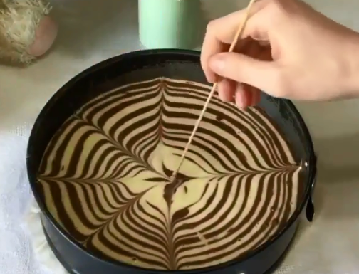 Торт Зебра абсолютно не проблема испечь в мультиварке