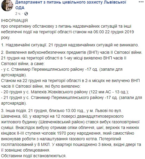 Повреждены окна и двери: в многоэтажке Львова прогремел мощный взрыв