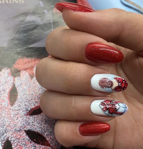 Новогодний маникюр 2020