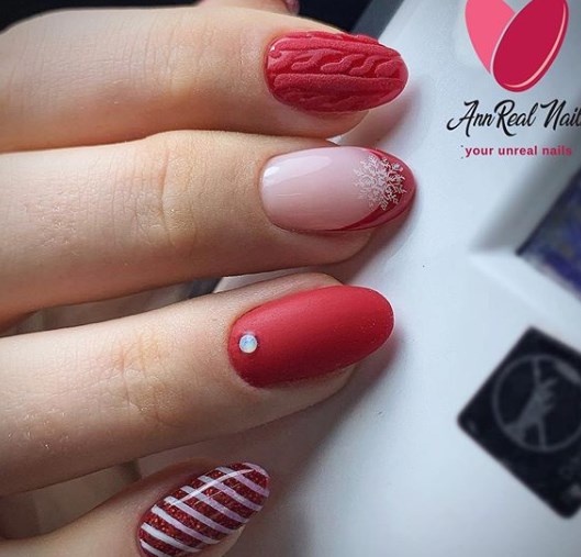 Новорічний манікюр 2020