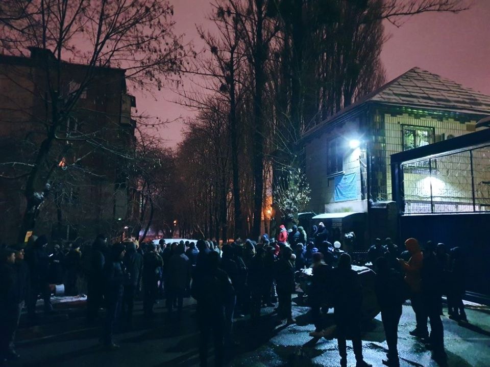 Обстановка под Лукьяновским СИЗО утром 29 декабря