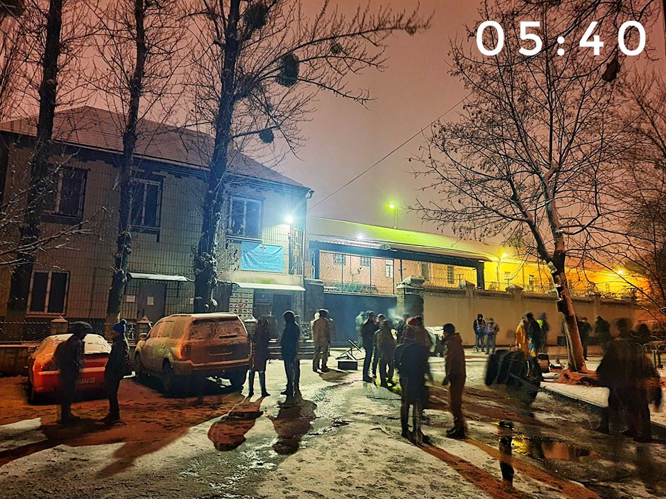 Обстановка под Лукьяновским СИЗО утром 29 декабря