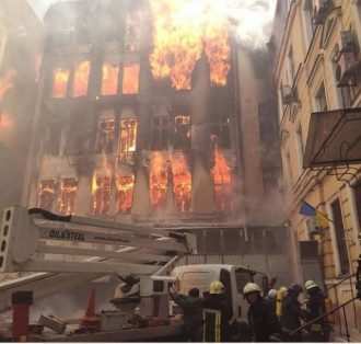 Пожар в Одессе Пожар в Одессе