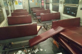 Погром в электричке Погром в электричке