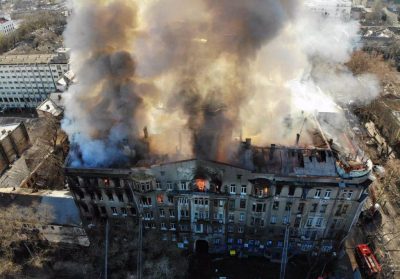 Пожар в Одессе