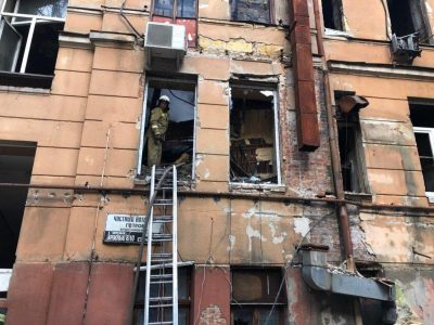 одесса, пожар