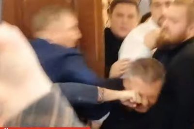 В Раде устроили драку / Скриншот В Раде устроили драку / Скриншот