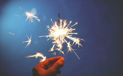 Новий Рік, бенгальський вогонь 