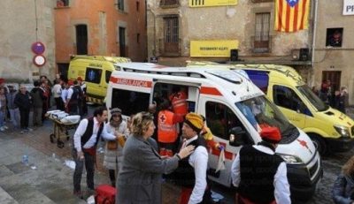 Жуткий взрыв в испанской церкви: 14 человек получили ранения с ожогами