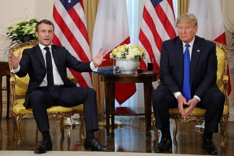 "Забрал свои слова обратно": Трамп заявил, чо Макрон изменил свое мнение о НАТО