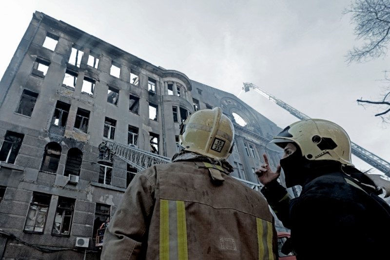 Пожар в Одессе: СБУ обвинила спасателей в попытке уничтожить улики