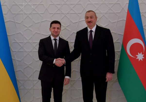 Владимир Зеленский и Ильхам Алиев Владимир Зеленский и Ильхам Алиев
