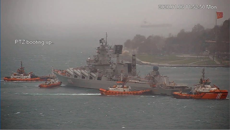 Ракетный крейсер Маршал Устинов / Фото Facebook Andrii Klymenko Ракетный крейсер Маршал Устинов / Фото Facebook Andrii Klymenko