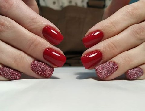 Красный маникюр 2020