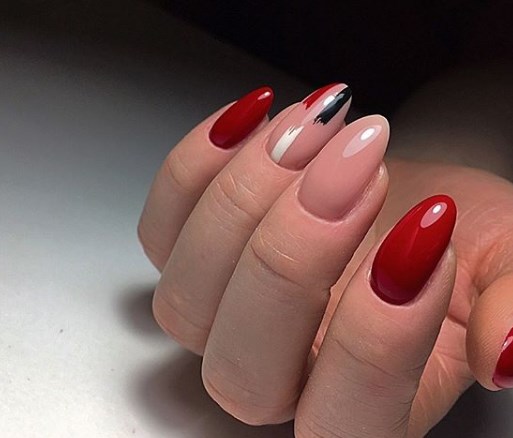 Красный маникюр 2020