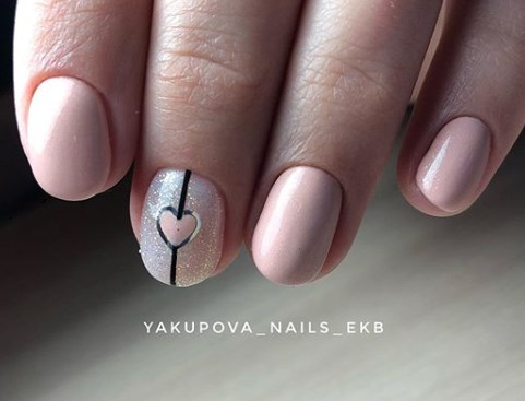 Маникюр 2020 на День святого Валентина