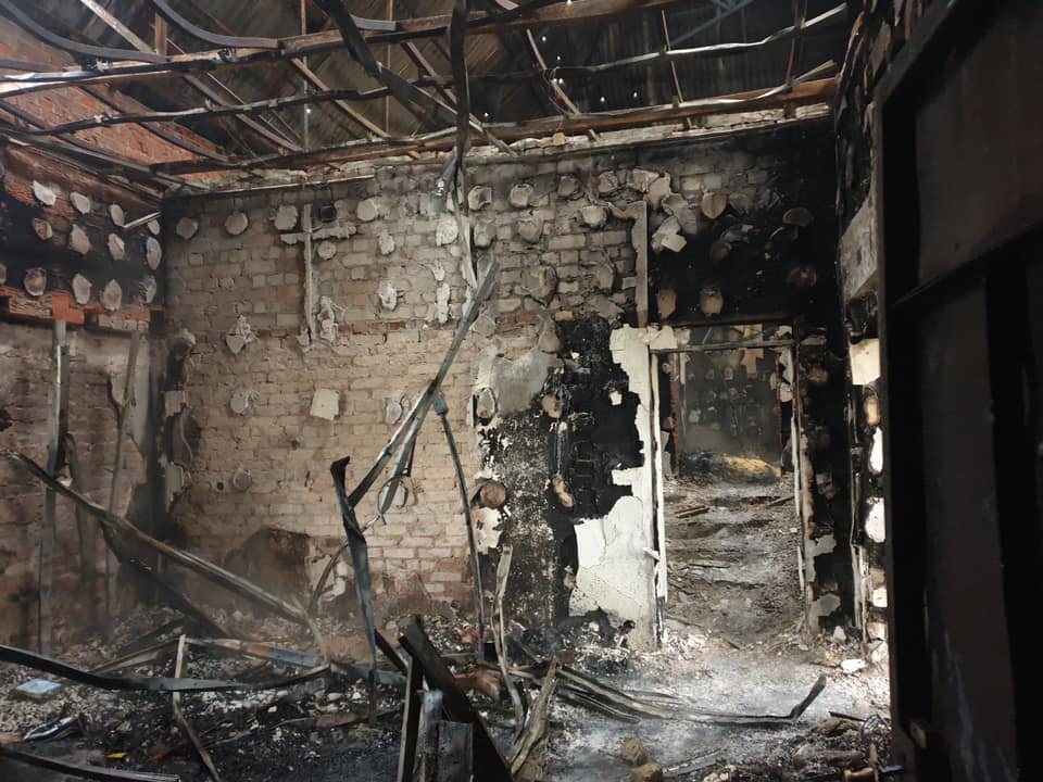 Пожар в Киеве