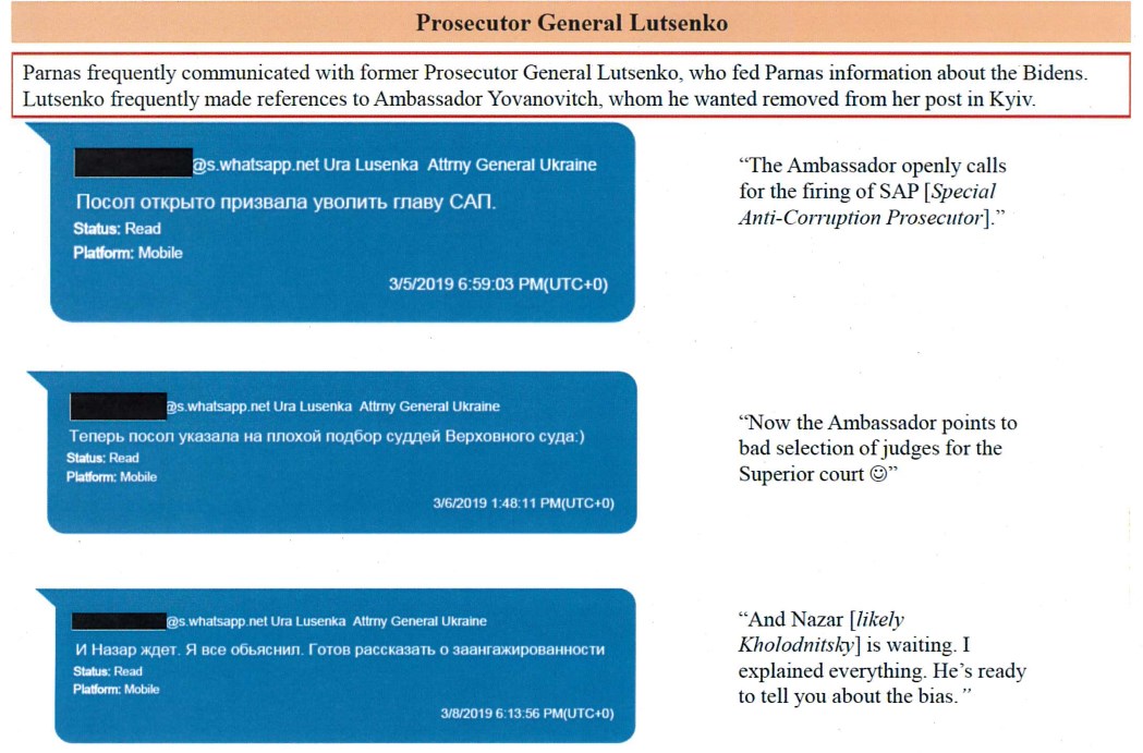 Переписка Юрия Луценко и Льва Парнаса