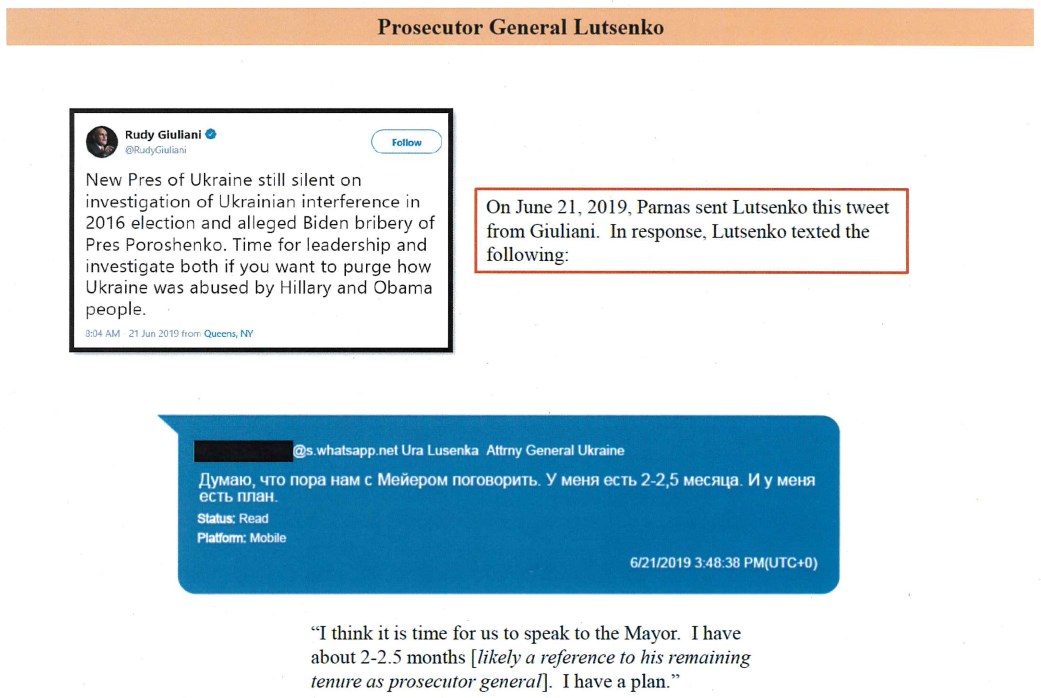 Переписка Юрия Луценко и Льва Парнаса