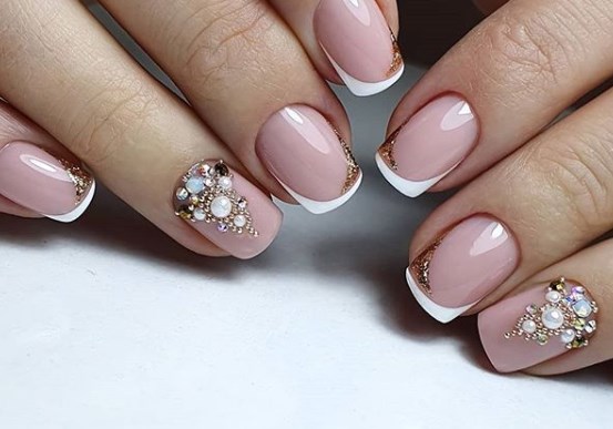 Двойной французский маникюр 2020