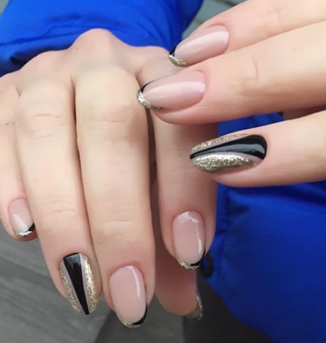 Двойной французский маникюр 2020