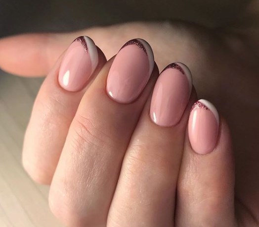 Двойной французский маникюр 2020