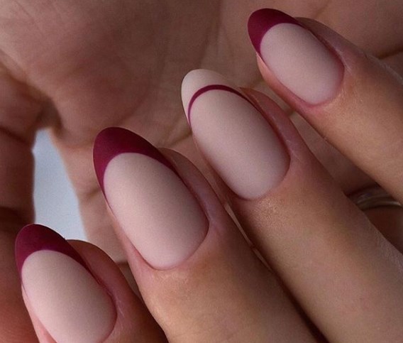 Двойной французский маникюр 2020