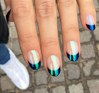 Двойной французский маникюр 2020