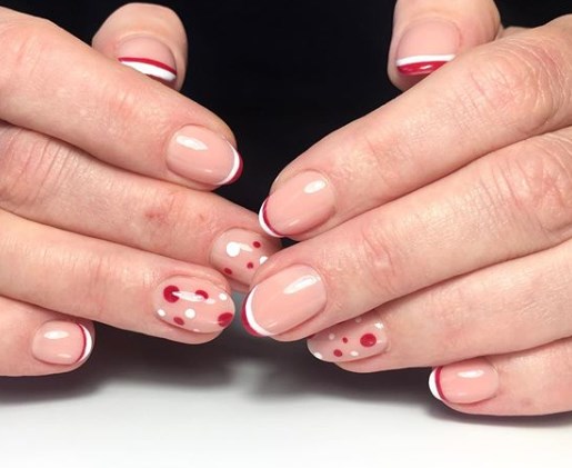 Двойной французский маникюр 2020