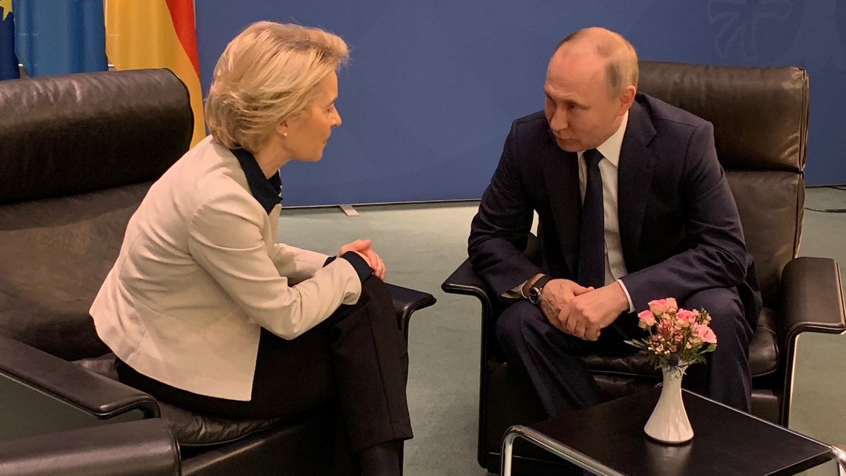 Урсула фон дер Ляйен, Путин Урсула фон дер Ляйен, Путин