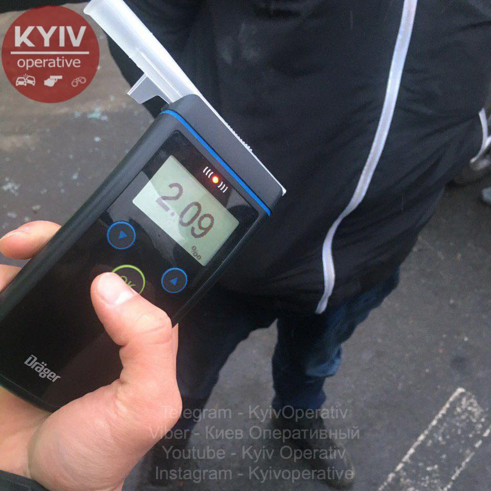 Пьяное ДТП в Киеве