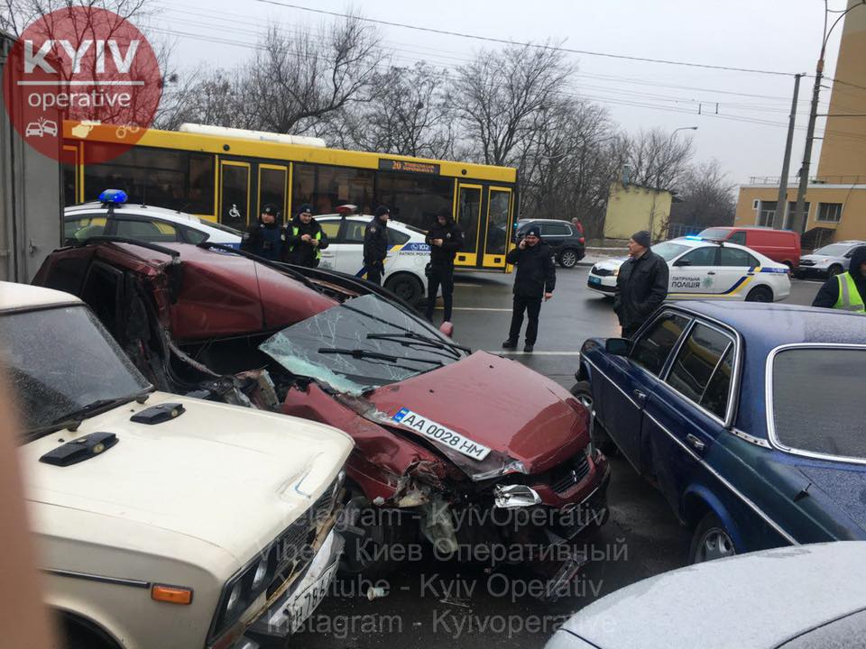 Пьяное ДТП в Киеве