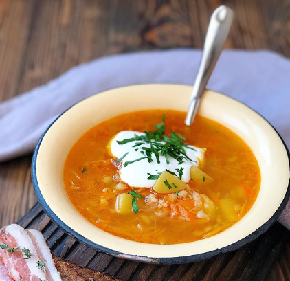 Капустняк со свежей капустой, пшеном и картошкой