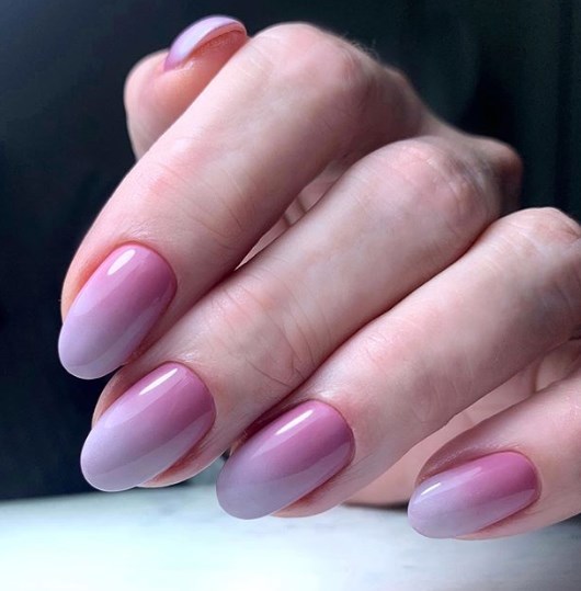 Маникюр омбре градиент 2020