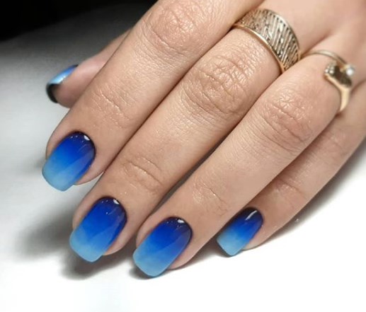 Маникюр омбре градиент 2020