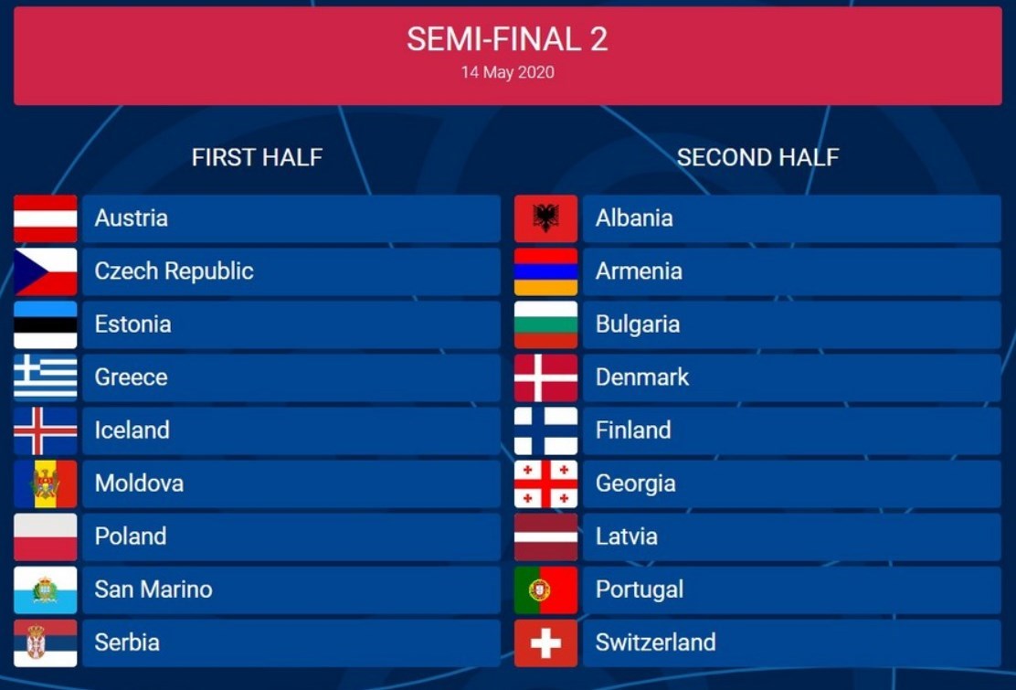 Евровидение 2020 Украине назначили день выступления Евровидение 2020 Украине назначили день выступления