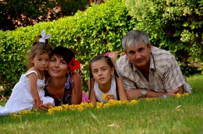 Пилот Владимир Гапоненко с семьей