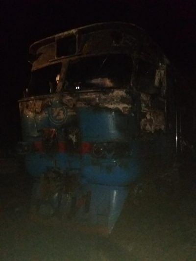 В Сумской области загорелся поезд