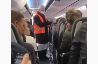 Опубликовано видео, как в Борисполе проверяют пассажиров рейса из Китая