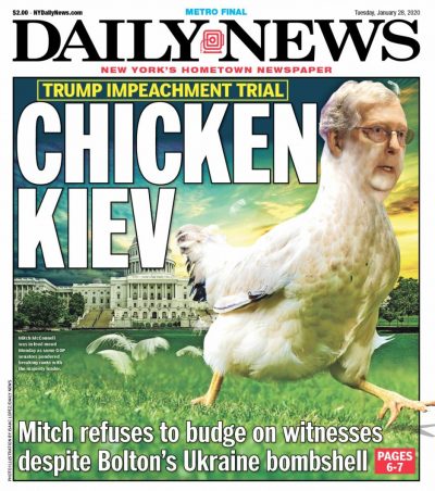 Обложка нового номера New York Daily News Обложка нового номера New York Daily News