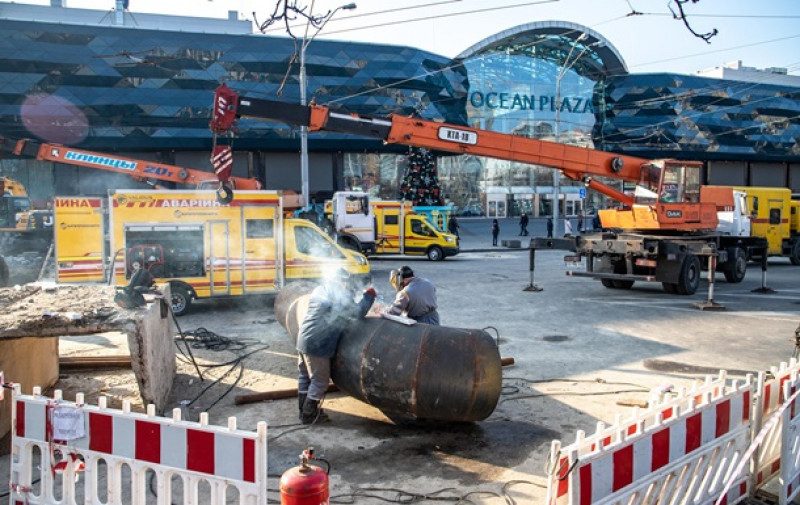 Авария у Ocean Plaza: когда восстановят теплосеть
