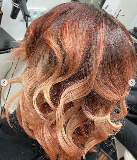 Окрашивание клубниный блонд 2020