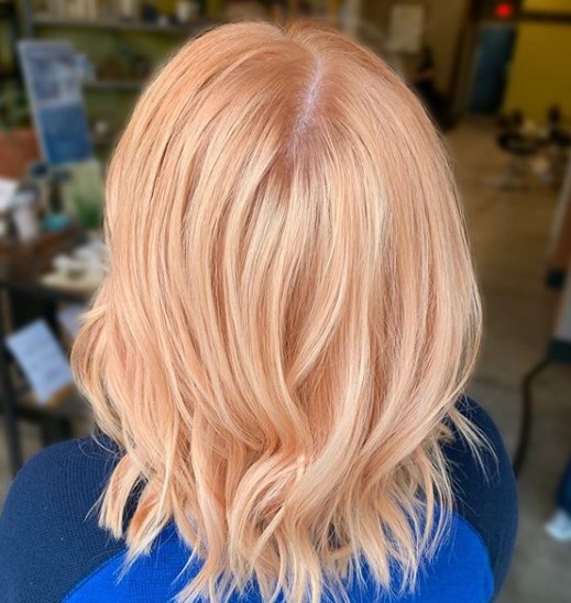 Окрашивание клубниный блонд 2020