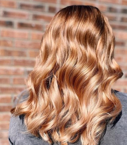 Окрашивание клубниный блонд 2020