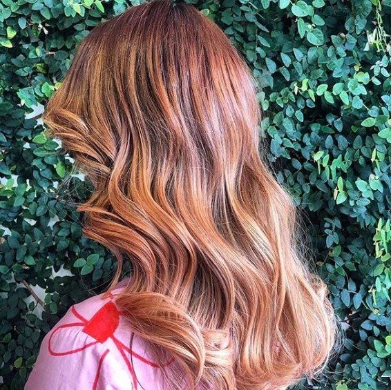 Окрашивание клубниный блонд 2020