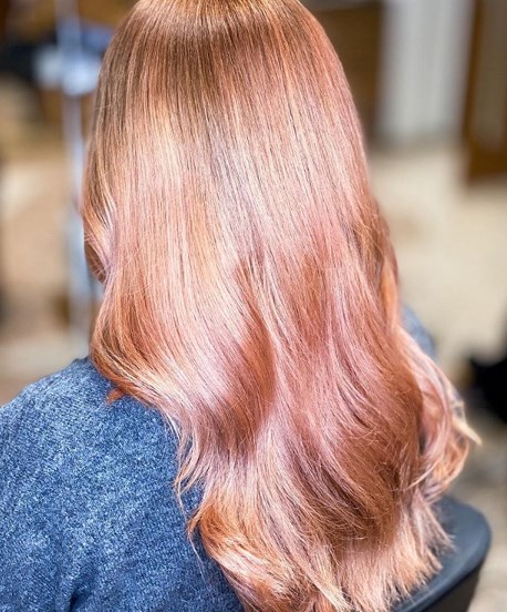 Окрашивание клубниный блонд 2020