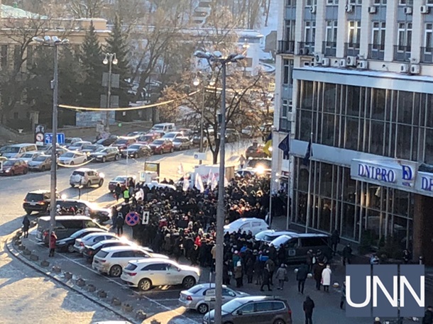 Акция протеста в центре Киева