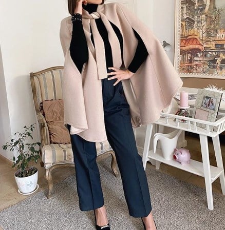 У моді пальто-накидка / Insragram