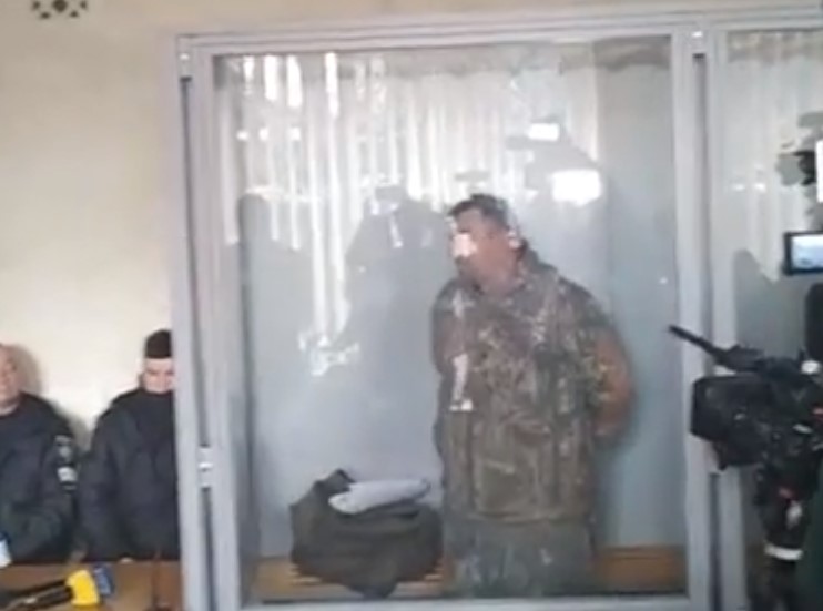 Участник беспорядков в Новых Санжарах Участник беспорядков в Новых Санжарах